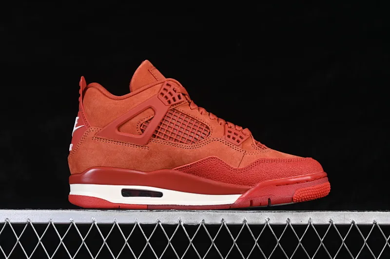 All categories Air Jordan Jordan series basketball shoes Air Jordan 4 LJR version Nigel Sylvester x Air Jordan 4 OG "Brick By Brick" AJ4 Joe 4 red brick suede HF4340-800